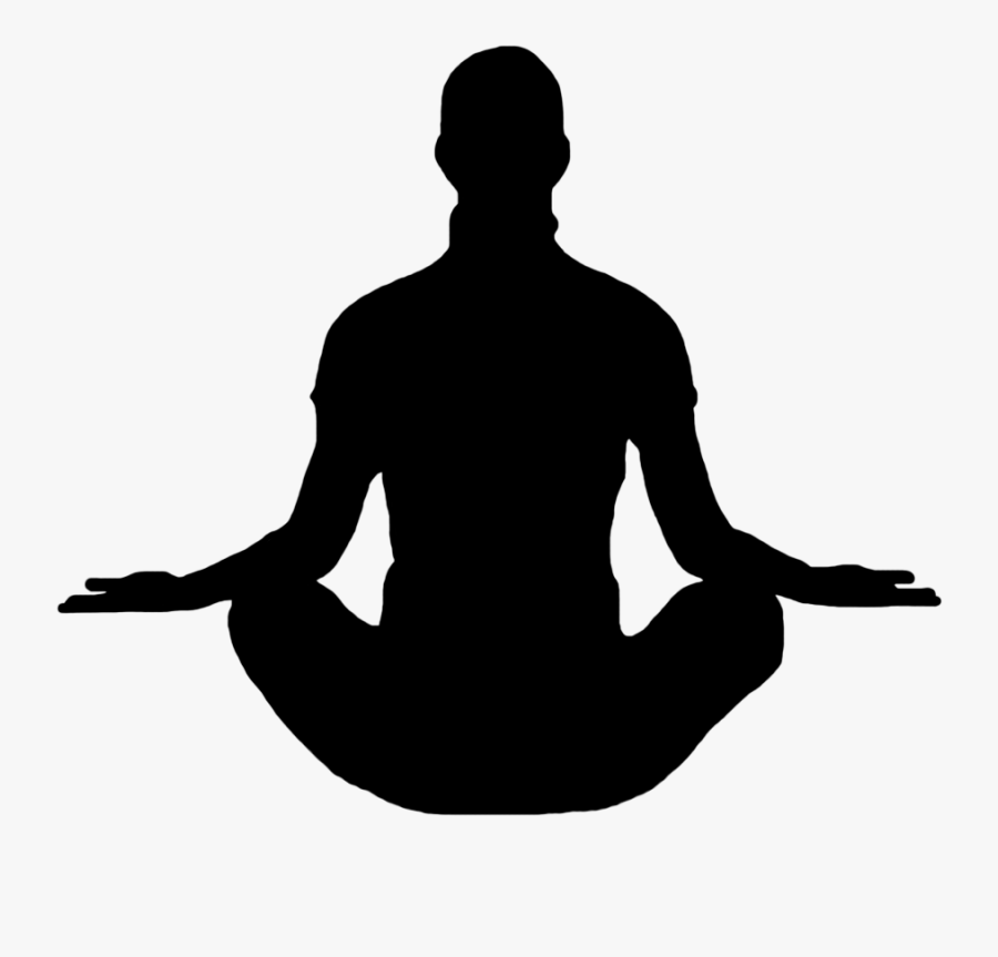 Yoga Clipart Free Silhouettes - Person Meditating Silhouette Png , Free