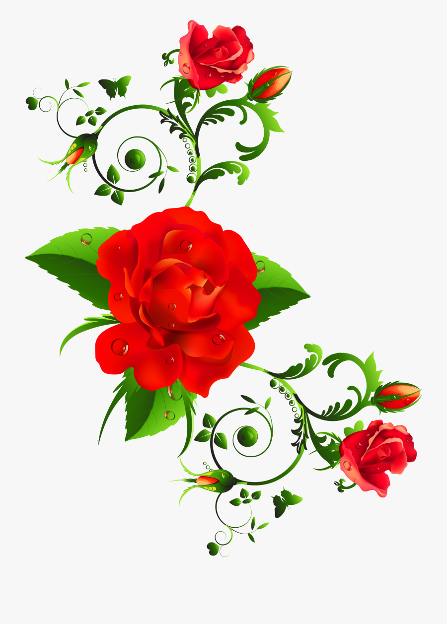 Rose Clip Art - Beautiful Happy Women's Day, Transparent Clipart