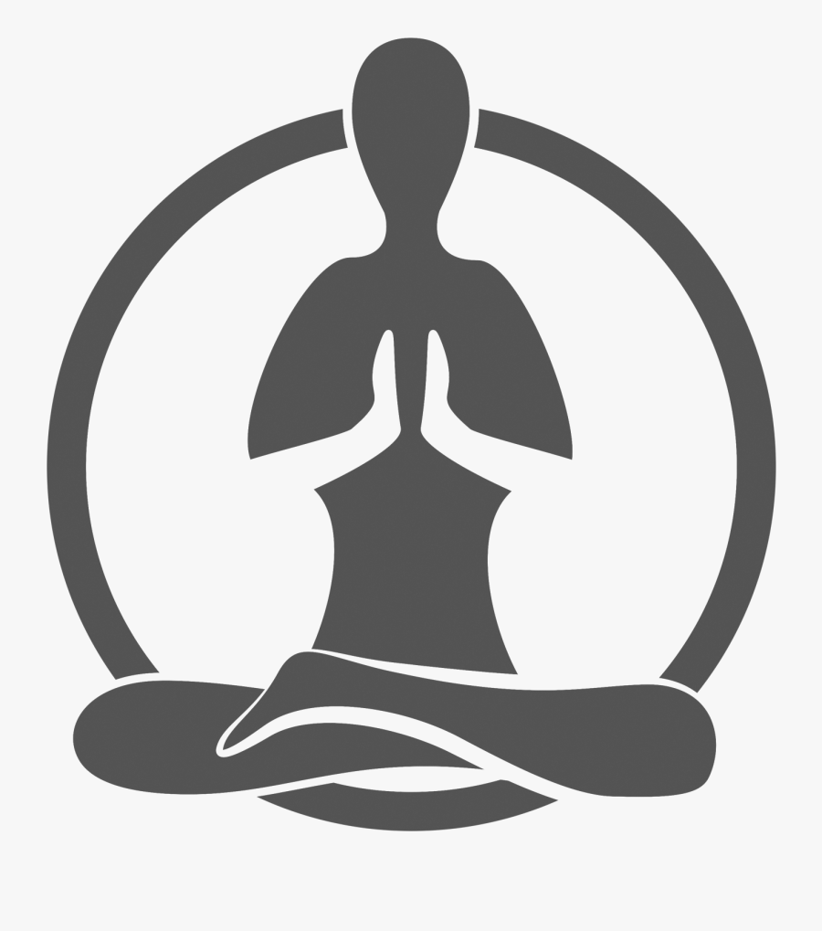 Meditation Clipart Namaste Yoga - Namaste Image On Black And White, Transparent Clipart