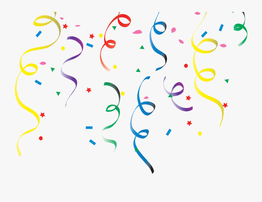 Transparent Confetti Png Transparent - Confetti New Year Clip Art, Transparent Clipart