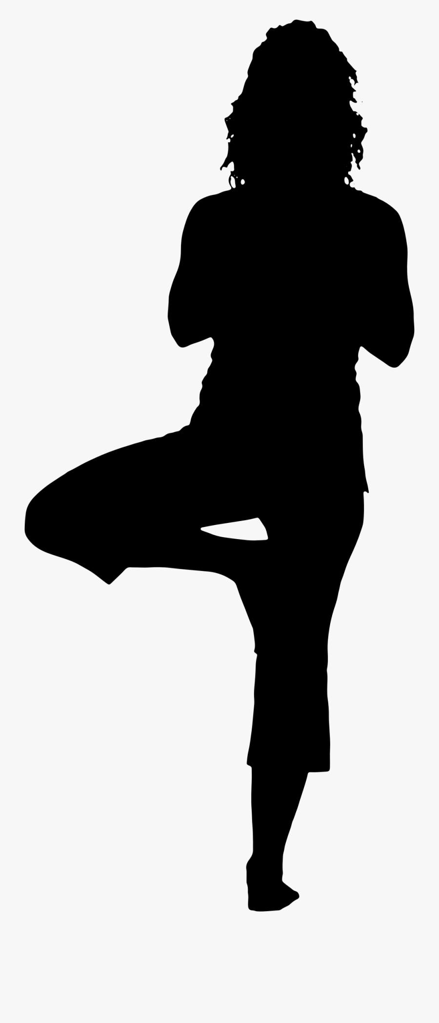 Free Clipart Silhouette At - Silhouette Of Tree Pose, Transparent Clipart