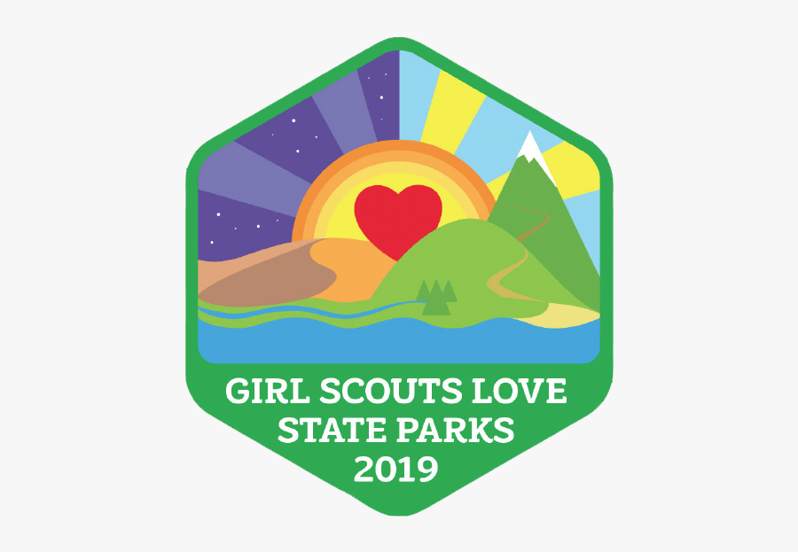 Girl Scouts Love State Parks, Transparent Clipart