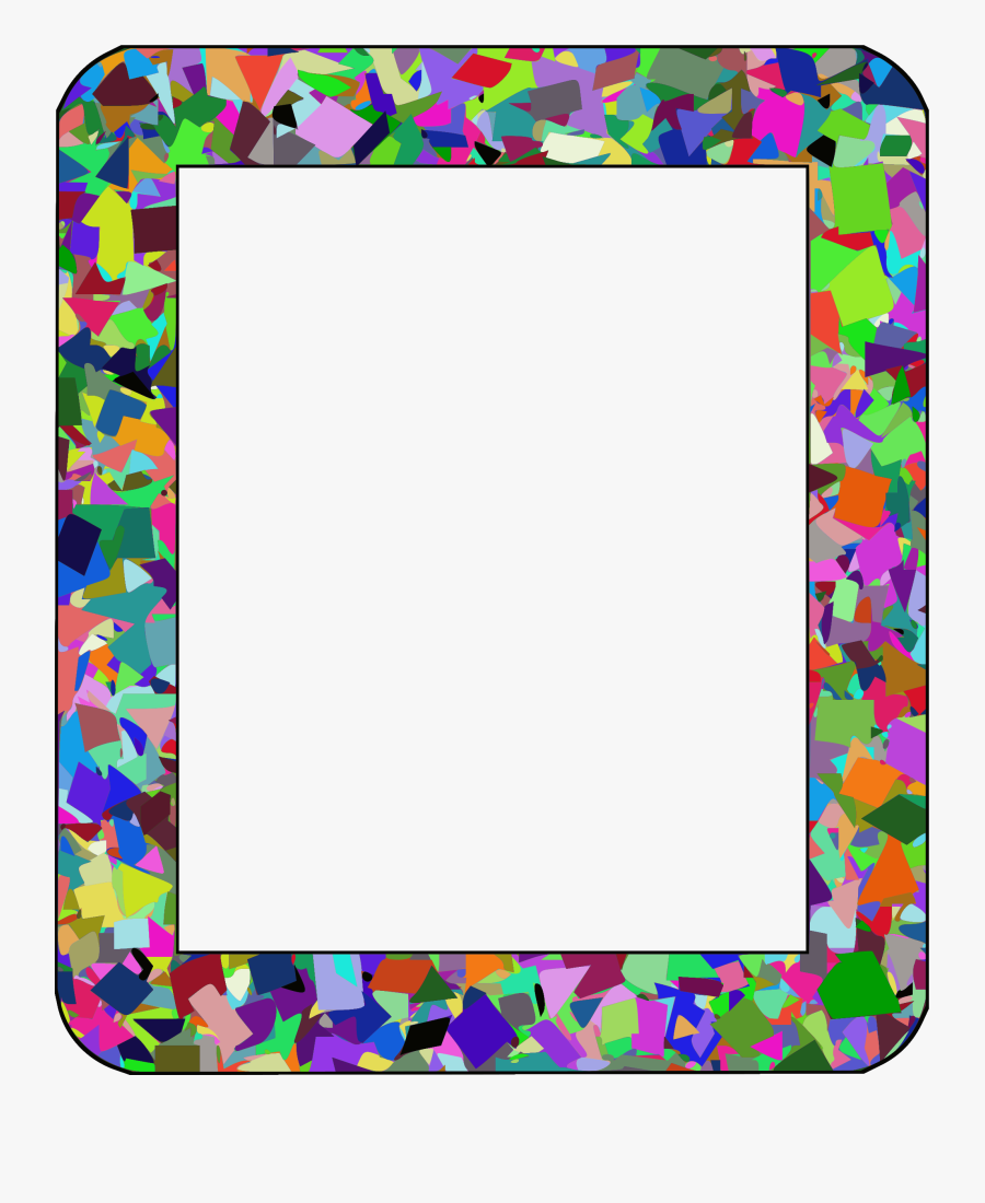 Confetti Frame 1 Clip Arts, Transparent Clipart