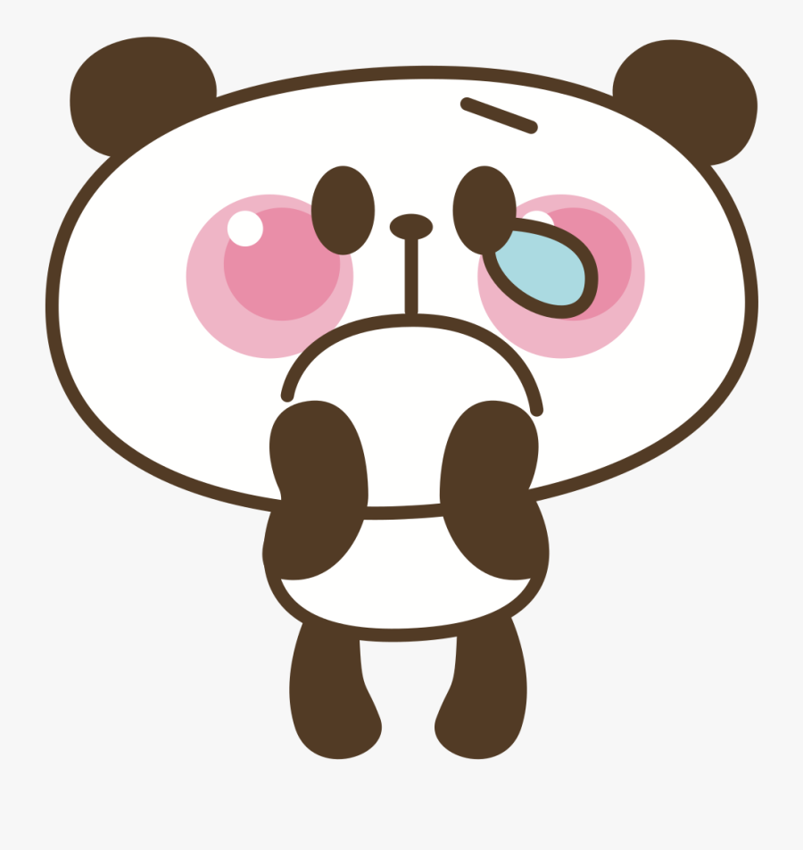 Sad Panda, Transparent Clipart
