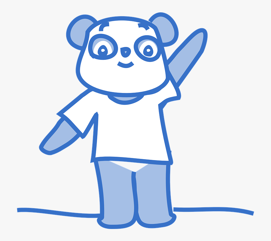 Happy Panda Svg Clip Arts, Transparent Clipart