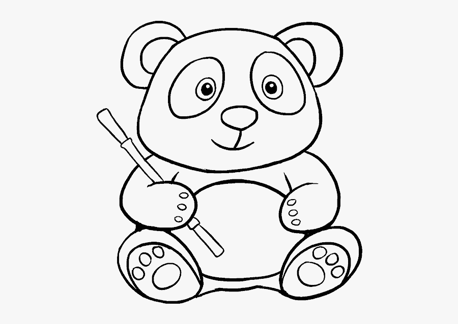 How To Draw Cartoon Panda, Transparent Clipart