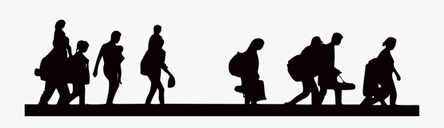 Refugee Clip Art Panda Immigration Clipart Black And, Transparent Clipart