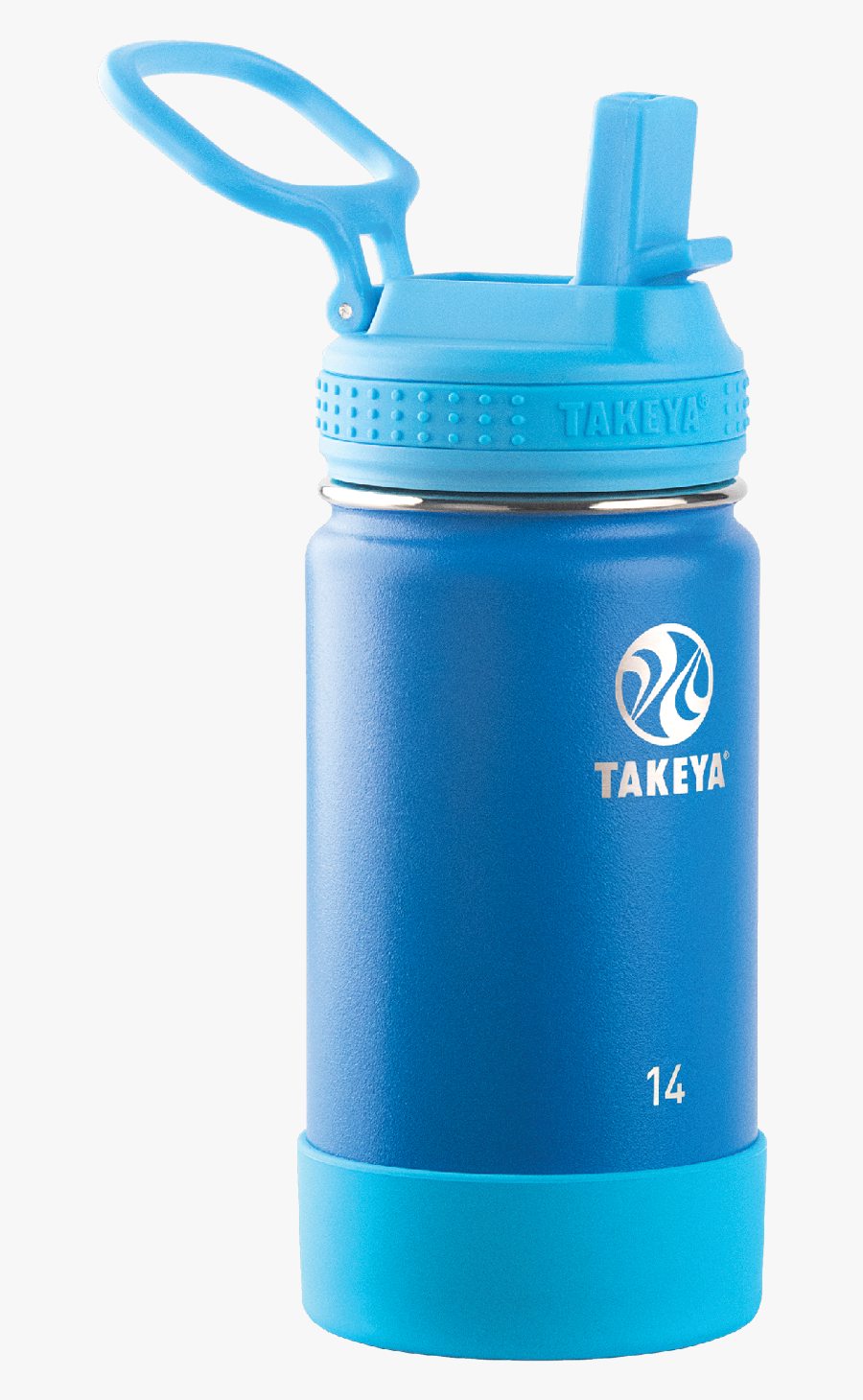 Takeya Actives Kids Stainless Steel Water Bottle W/straw, Transparent Clipart