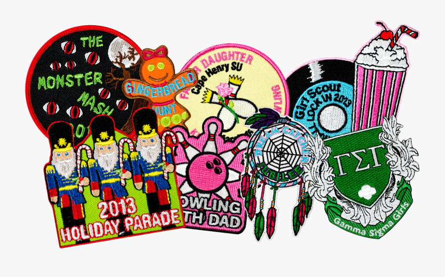 Girl Scout Patches, Transparent Clipart