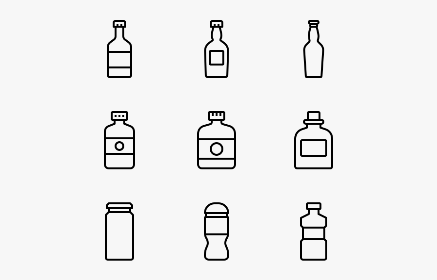 Bottle And Containers, Transparent Clipart