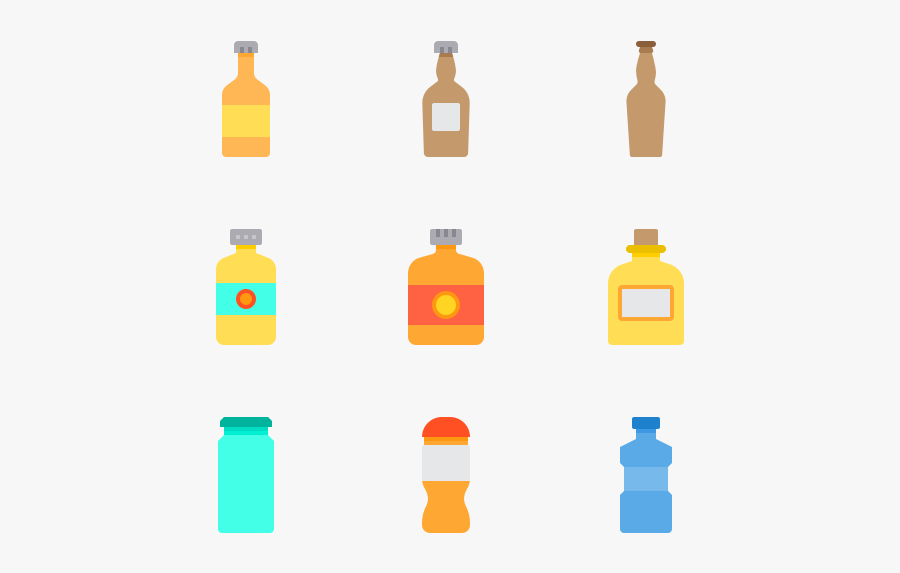 Bottle And Containers, Transparent Clipart