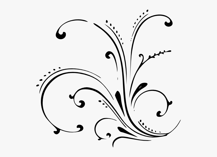 Vine Scroll Clip Art At Clker, Transparent Clipart