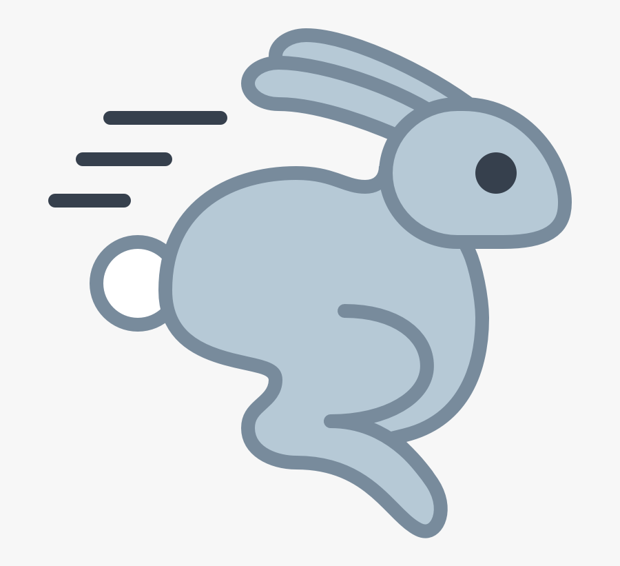 Fast Rabbit Png, Transparent Clipart