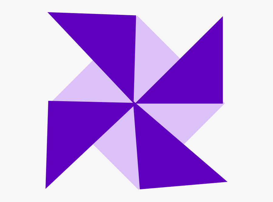 Purple Pinwheel 02 Clip Art, Transparent Clipart
