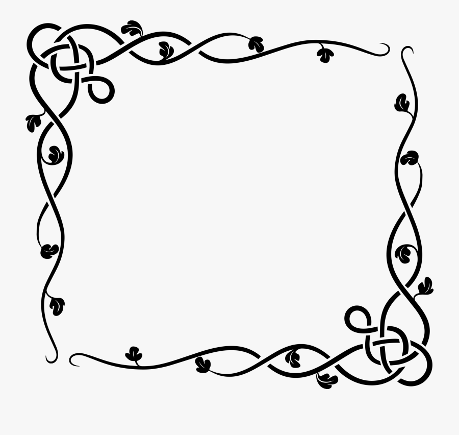 Clip Art Transparent Library Free Celtic Vine Border, Transparent Clipart