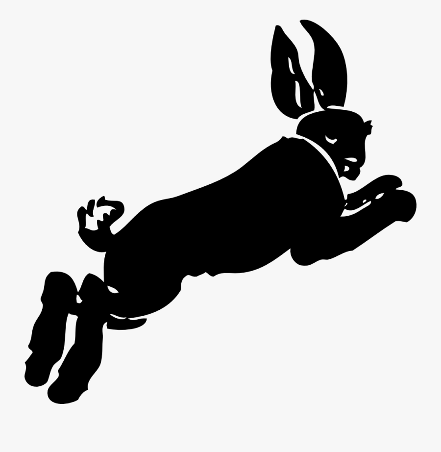 Free Vector Running Rabbit Clip Art, Transparent Clipart
