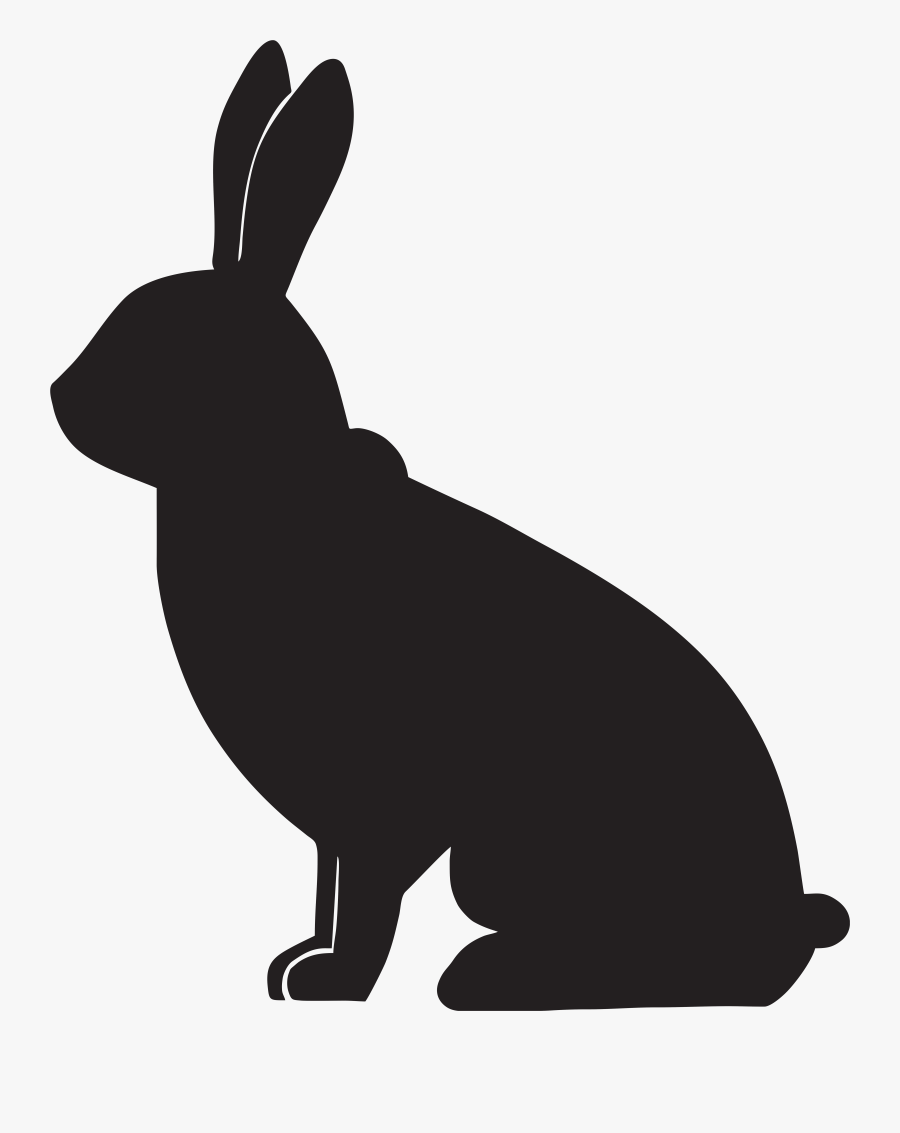 Pin Bunny Silhouette Clipart, Transparent Clipart