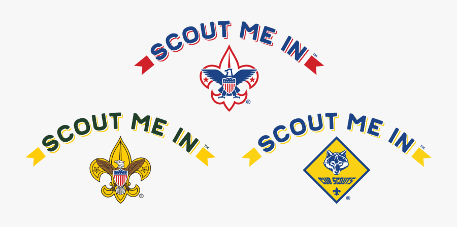 Scout Me In Triple Logo, Transparent Clipart