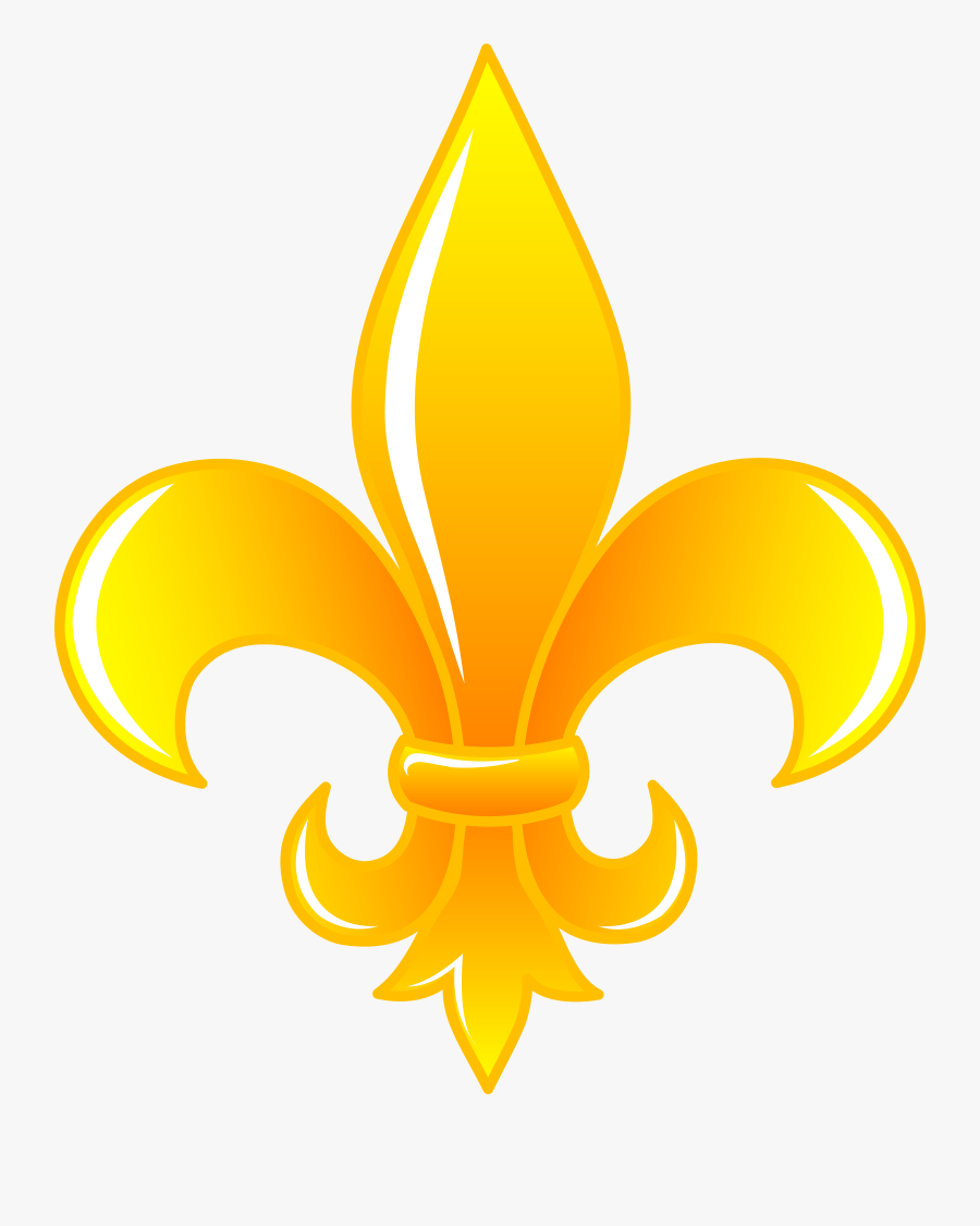 Wolf Cub Scouts - Fleur De Lis Gold, Transparent Clipart