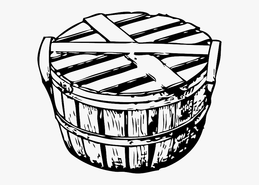 Outline, Wood, Basket, Cover, Crabs, Bushel, Crab - Bushel Of Crabs Clipart, Transparent Clipart