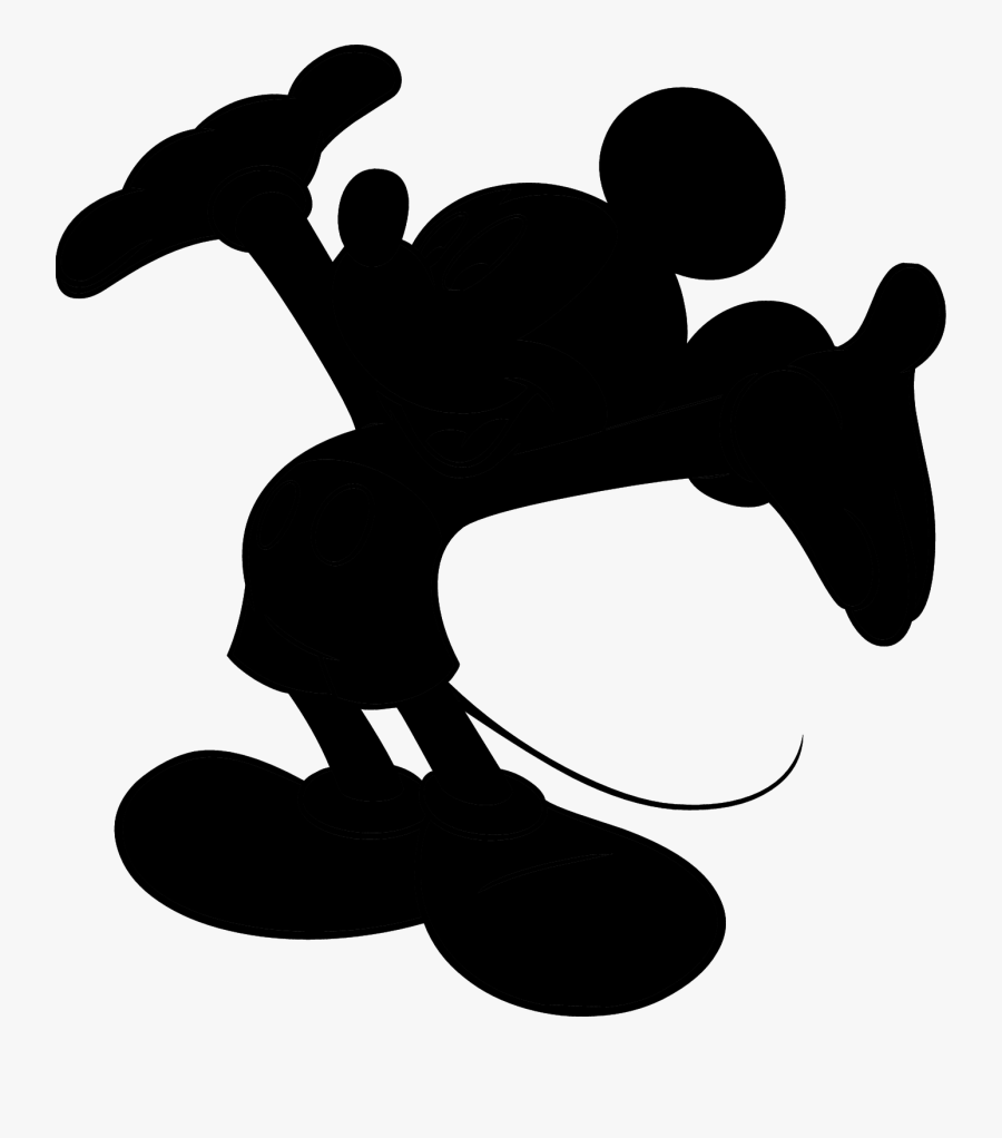 Mickey Mouse Minnie Mouse Clip Art Silhouette Image - Mickey Mouse Silhouette Transparent, Transparent Clipart