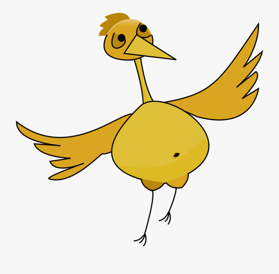 Duck,line Art,flower - Dancing Bird Png Gif, Transparent Clipart
