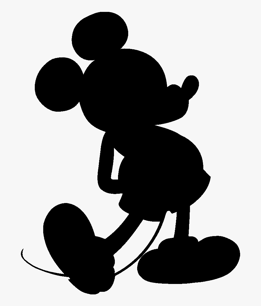 Mickey Mouse Minnie Mouse Silhouette Scalable Vector - Transparent Background Mickey Mouse Silhouette, Transparent Clipart