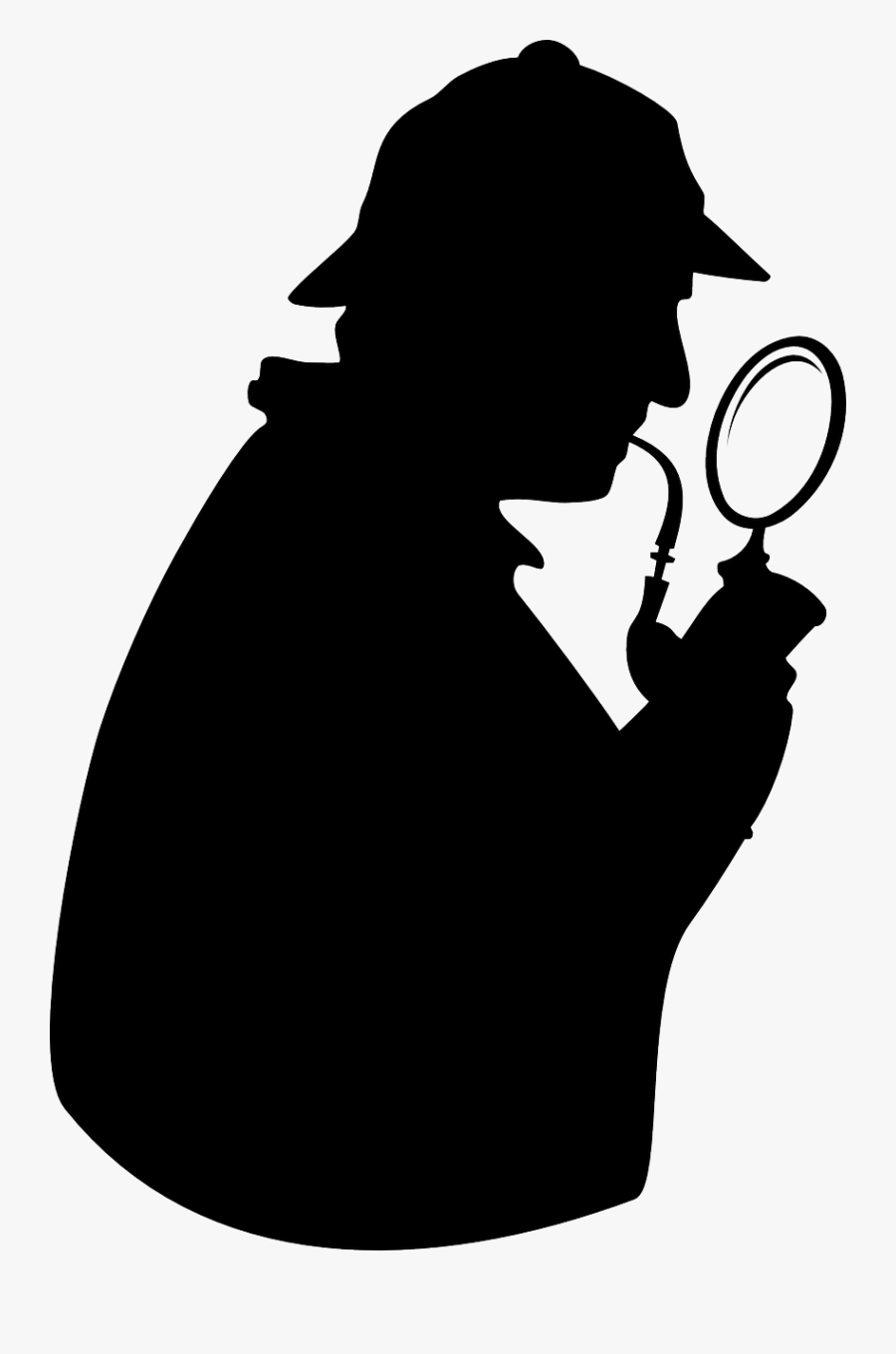 Detective Magnifying Glass Icon, Transparent Clipart