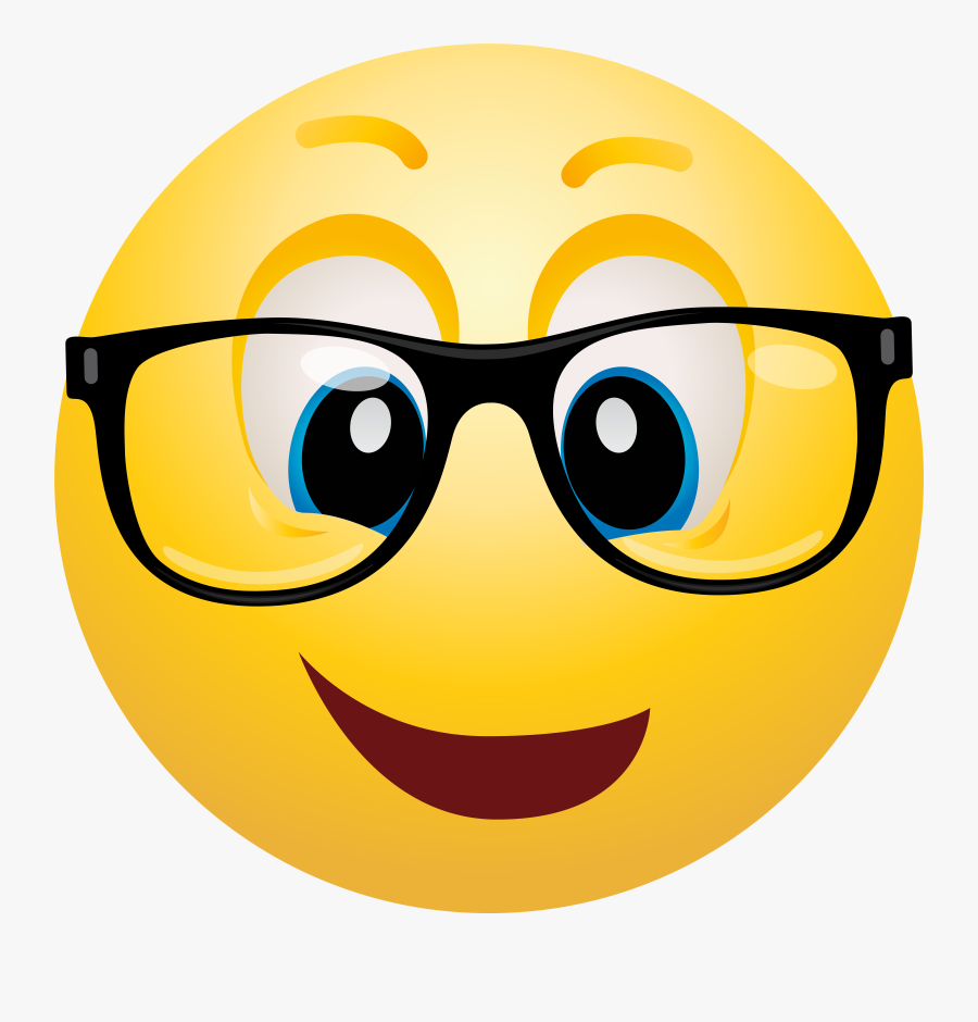 Geek Emoticon Emoji Clipart Info - Emoji Clip Art, Transparent Clipart