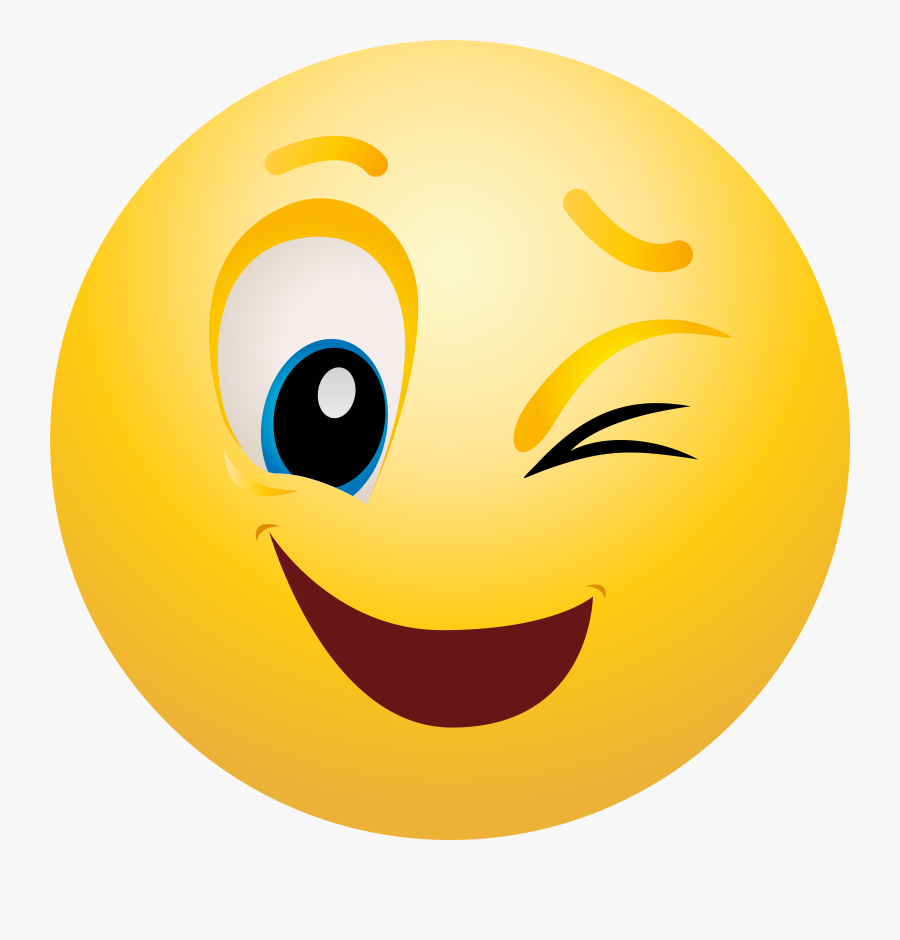 Winking Emoticon Png Clip Art, Transparent Clipart