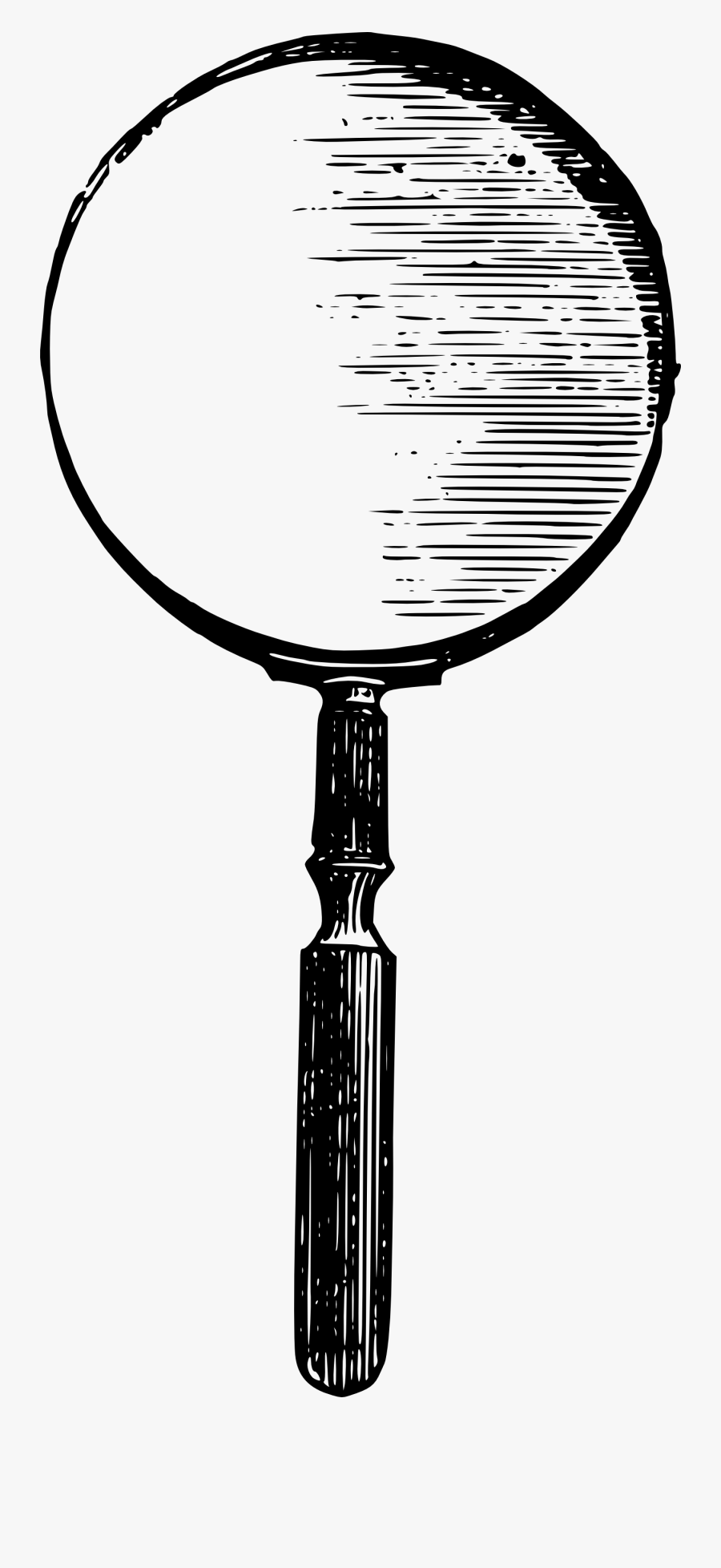 Vintage Magnifying Glass Vector Clip Art - Vintage Magnifying Glass Vector, Transparent Clipart