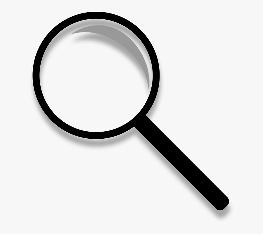 Transparent Magnifying Glass Science Clipart - Search Silhouette Png, Transparent Clipart