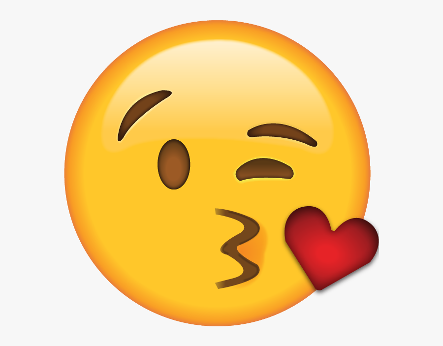 Download Kiss Emoji [free Apple Emoji Images] - Blow Kiss Emoji Png, Transparent Clipart