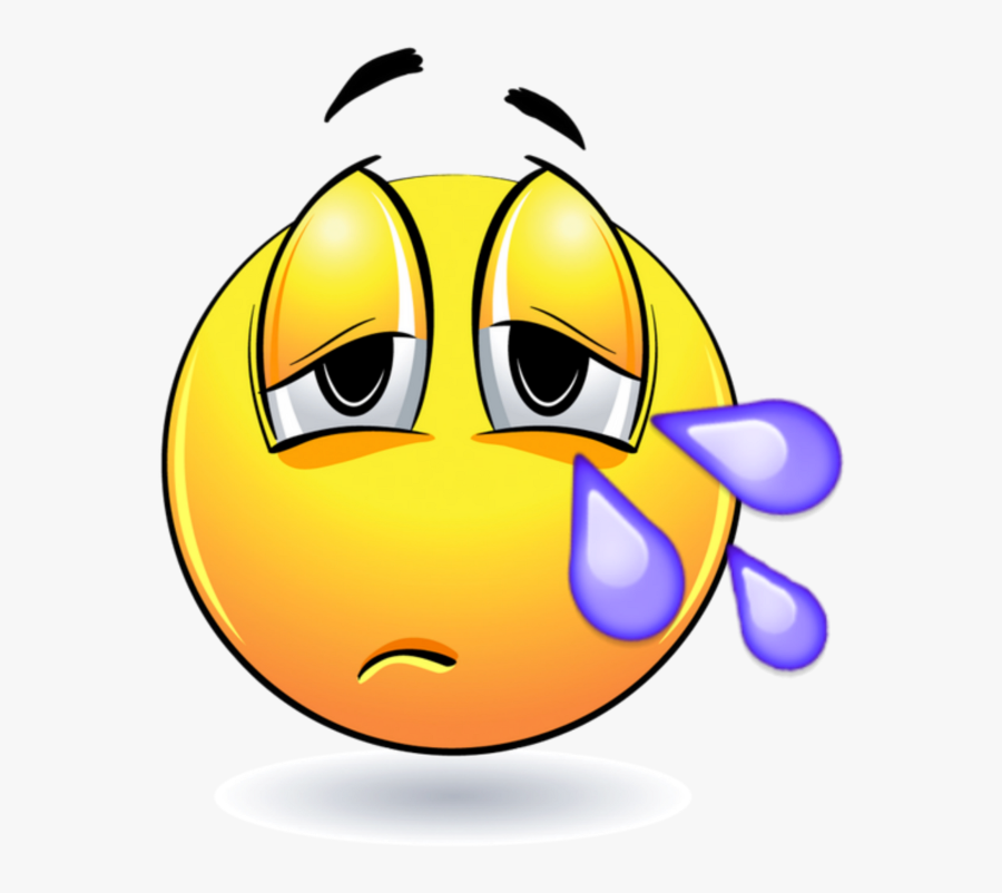 Mq Yellow Tears Sad Emojis Emoji - Sad Emoji, Transparent Clipart