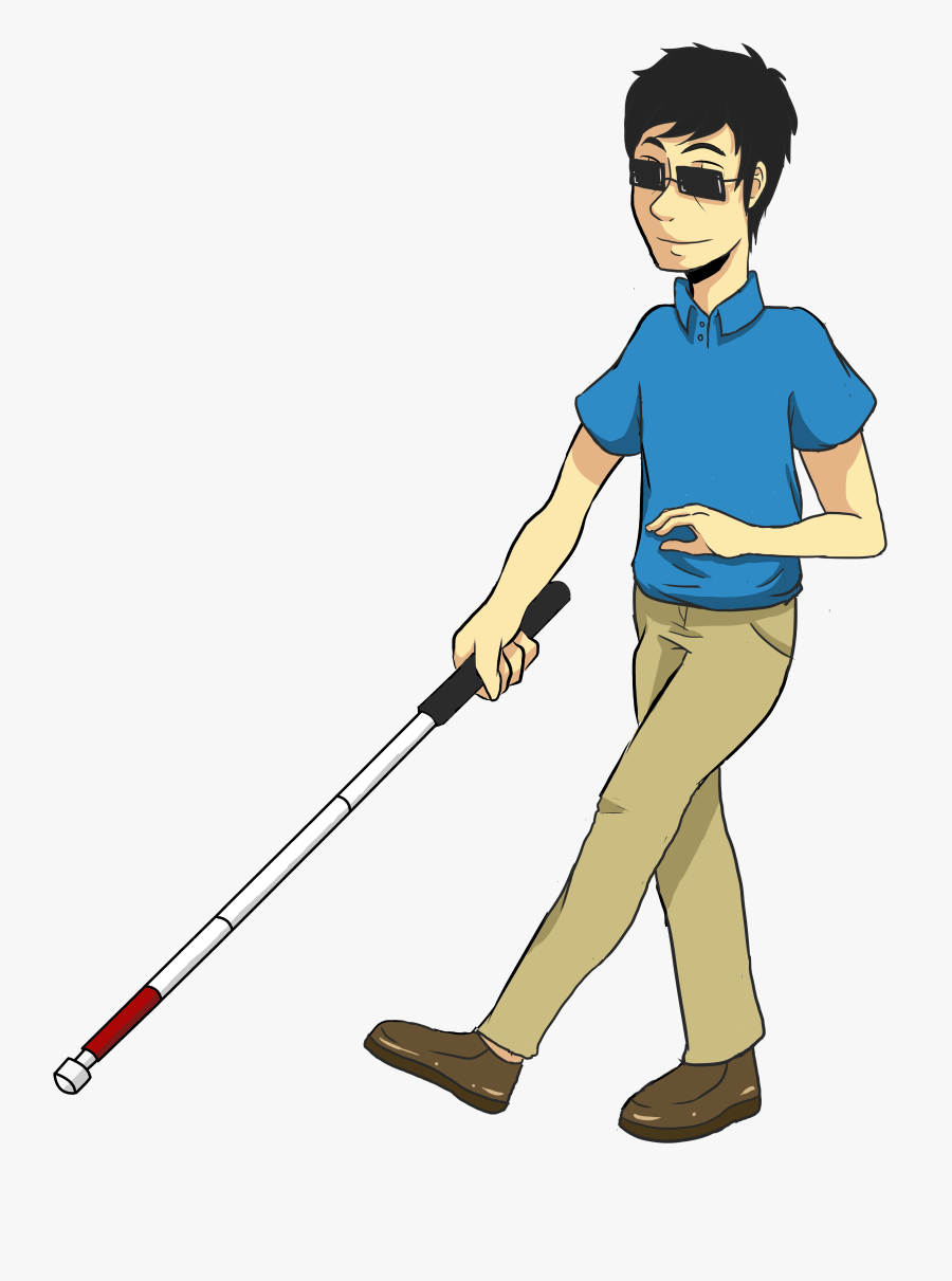 Blind Person Clip Art, Transparent Clipart