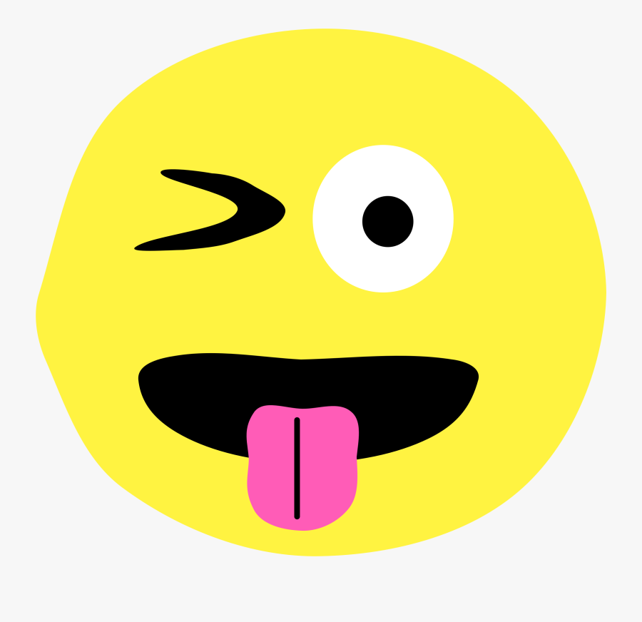 Winking Emoji Clipart Winky Emoji - Winky Emoji Clip Art, Transparent Clipart