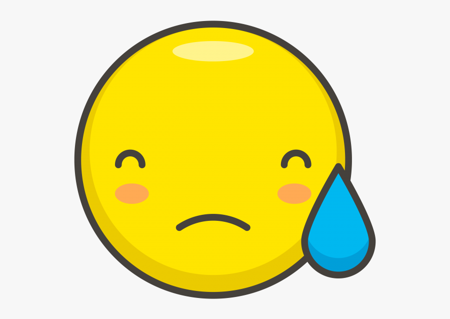 Downcast Face With Sweat Emoji - Portable Network Graphics, Transparent Clipart
