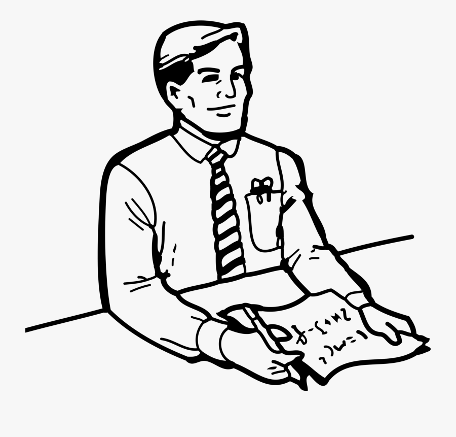 Man Clipart Black And White Many Interesting Cliparts - Professor Black And White, Transparent Clipart