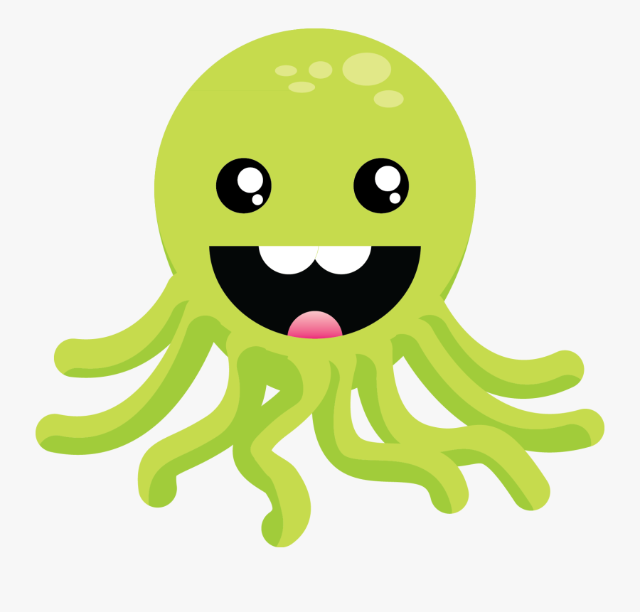 Octopus Clipart - Cute Octopus Transparent Background, Transparent Clipart