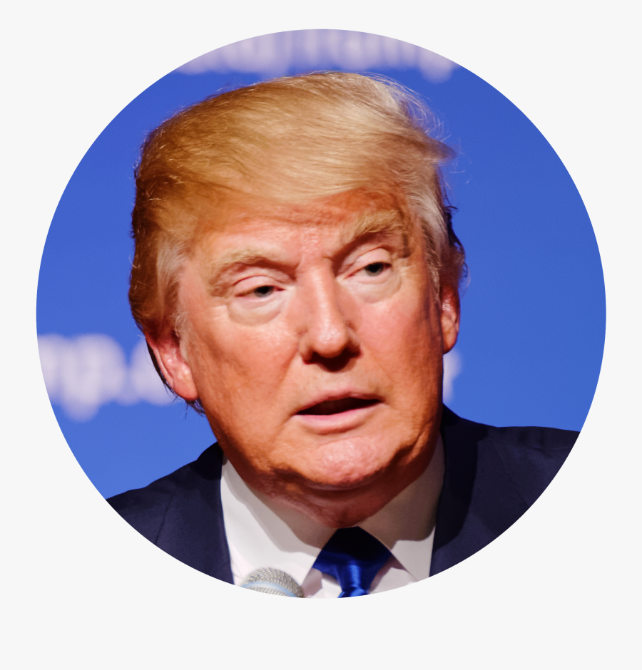 Donald Trump Face Circle, Transparent Clipart