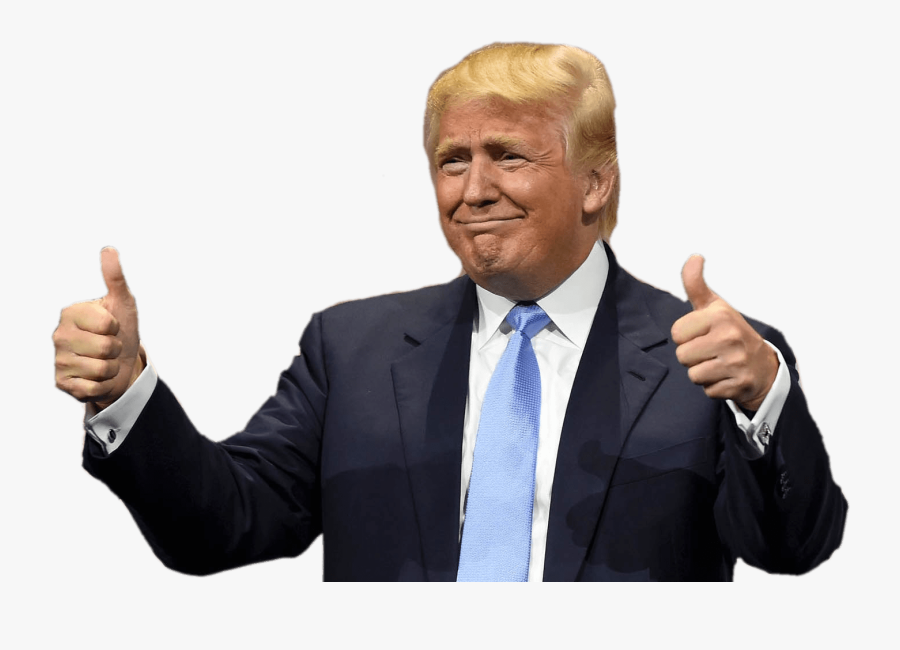 Trump Two Thumbs Up - Stickers De Memes Con Frases, Transparent Clipart