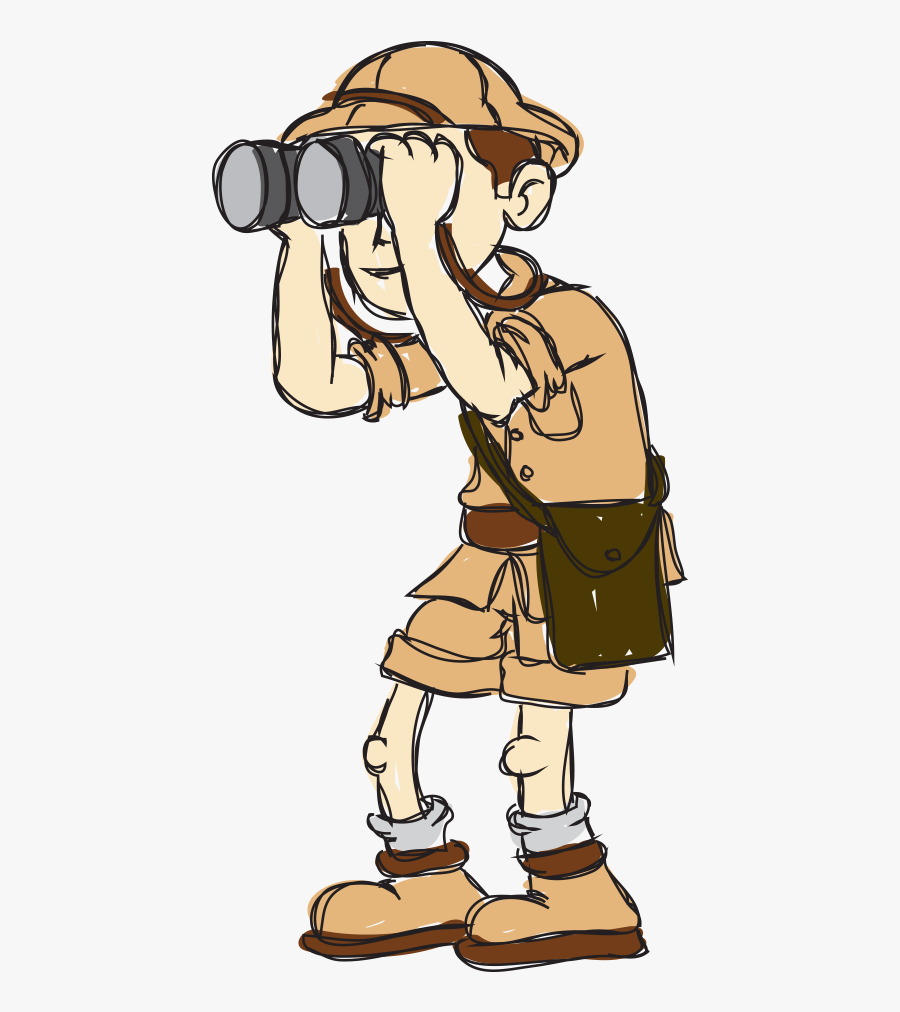 Transparent Workaholic Clipart - Explorer Cartoon, Transparent Clipart