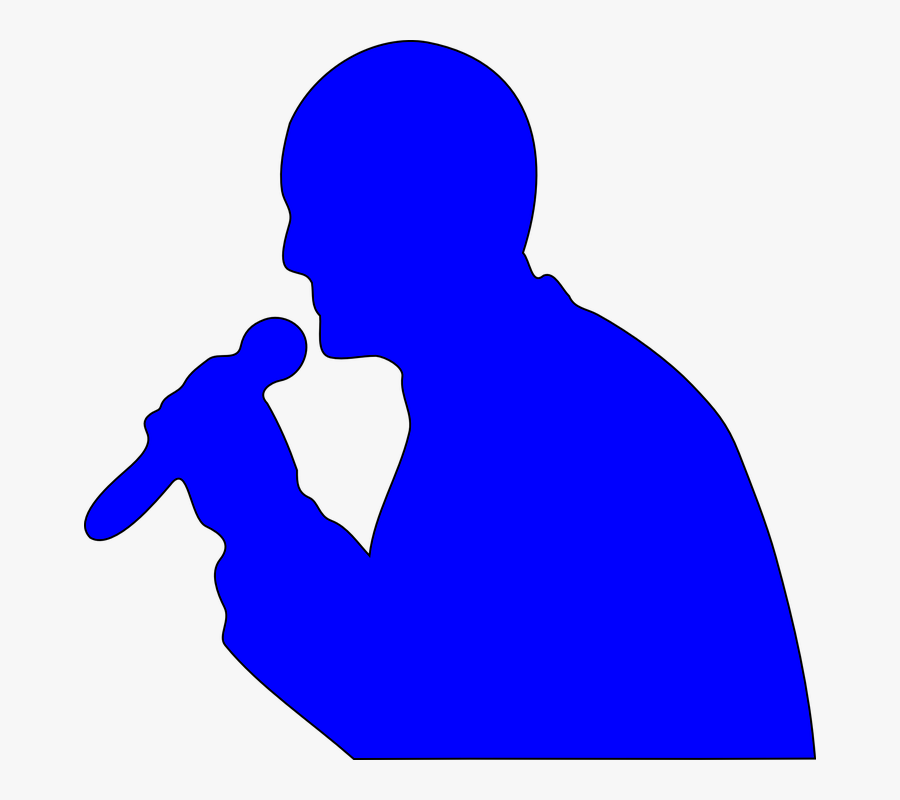 Singing Man Svg Clip Arts - Spoken Word Clip Art, Transparent Clipart