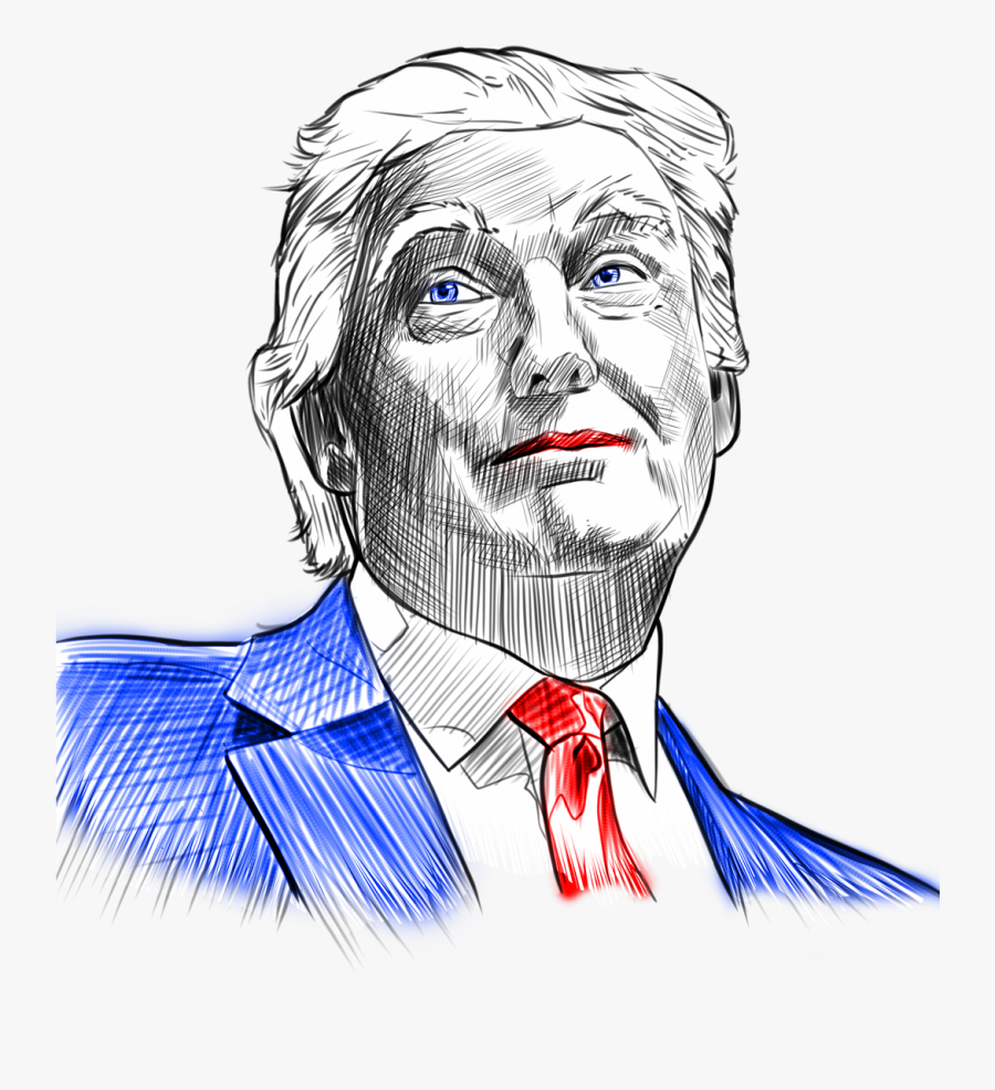 Our Priority Is To Present Donald Trump With A Romanian - Donald Trump Name Drawing, Transparent Clipart