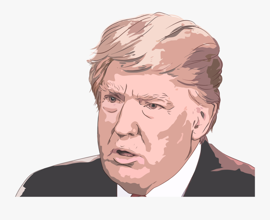 Hairstyle,art,facial Hair - Donald Trump Hd Clipart, Transparent Clipart