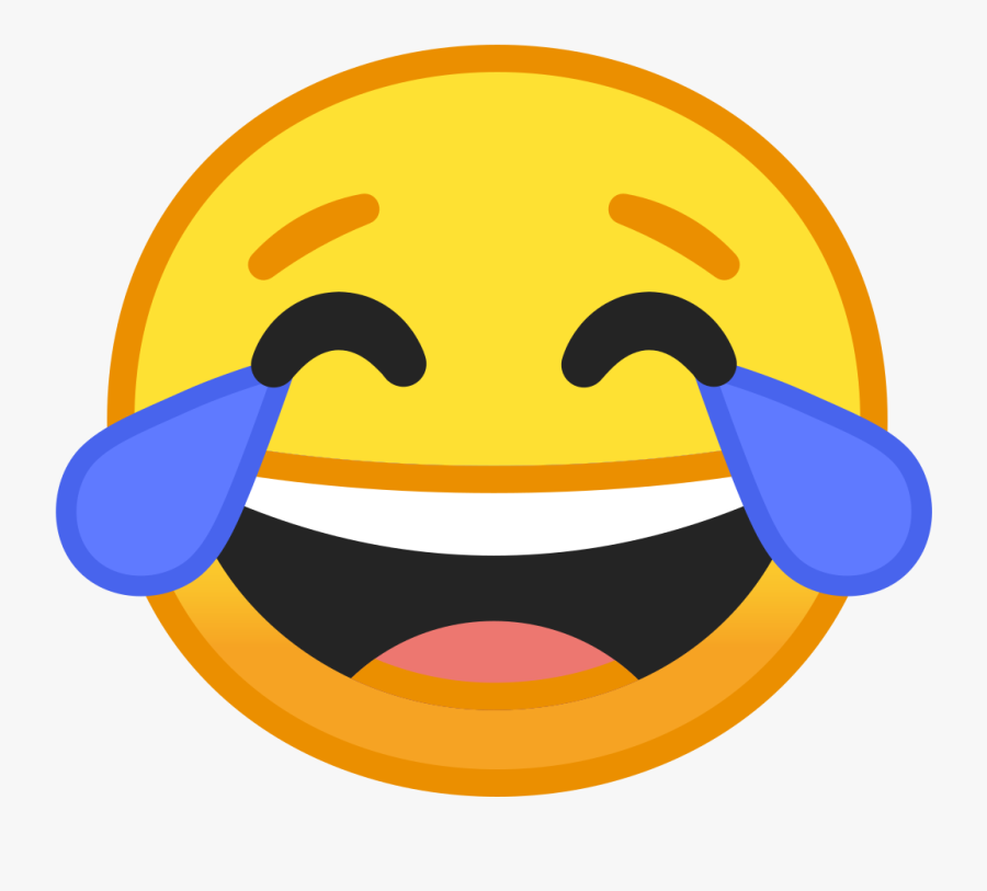 Google Laughing Emoji, Transparent Clipart