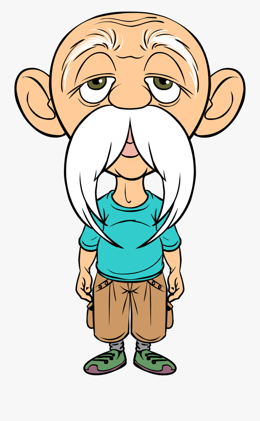 Old Man Clipart At Getdrawings - Funny Old Man Cartoon, Transparent Clipart