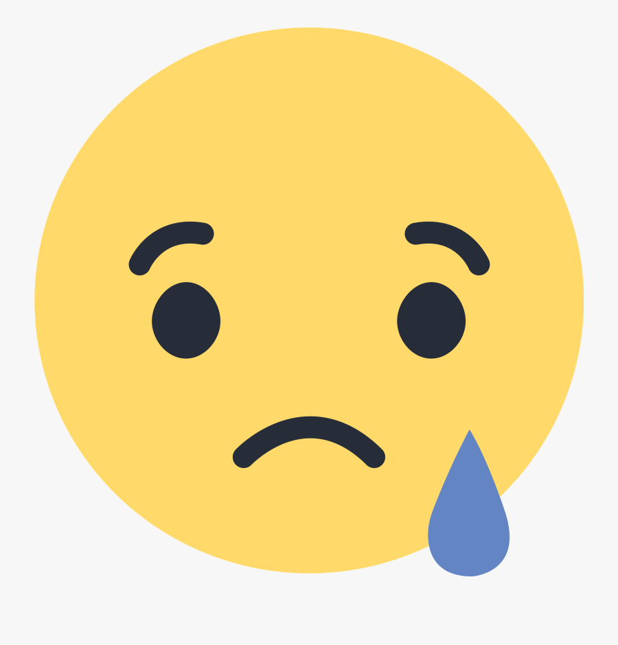 Sad Emoji Clipart-clipartlook - Facebook Sad Reaction Png, Transparent Clipart