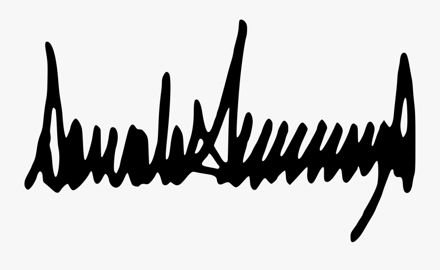 File J Svg Wikimedia - Trump Signature Png, Transparent Clipart