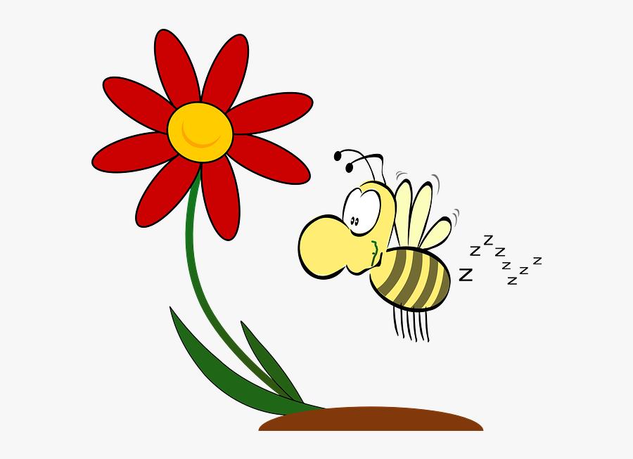 The Buzzing Bee Bumblebee Clip Art - Bees On A Flower Transparent, Transparent Clipart
